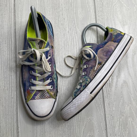 Converse Chuck Taylor All Star Ox Digital Floral Low Top Sneakers Women's Size 8 - Picture 1 of 10